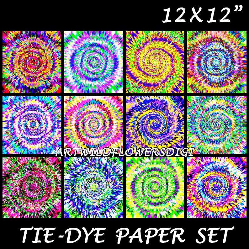 Tie dye cardstock paper image