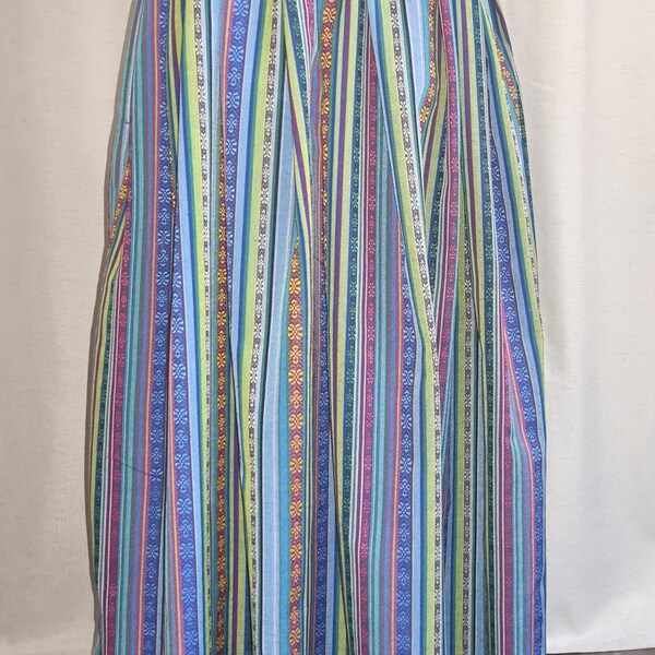 Colorful Ethnic Knitted Skirt
