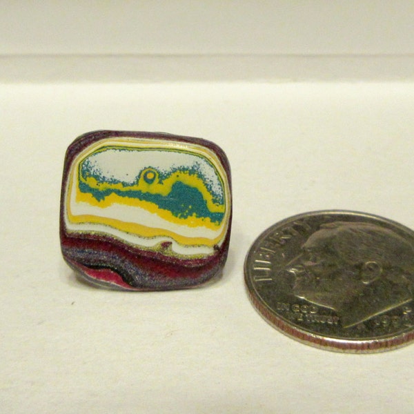 1960s Vintage Fordite Tie Tack / General Motors Chevrolet