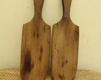 Palmaditas de mantequilla de madera vintage extra grandes / paletas de mantequilla /Manos escocesas Circa 1940s