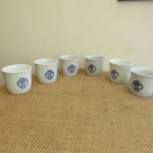 Genuine Vintage/Antique Circa 1920-1940 French Belgian made Ceramic Jam/Preserve Jars Marked Mirland and Co Confiture Pot