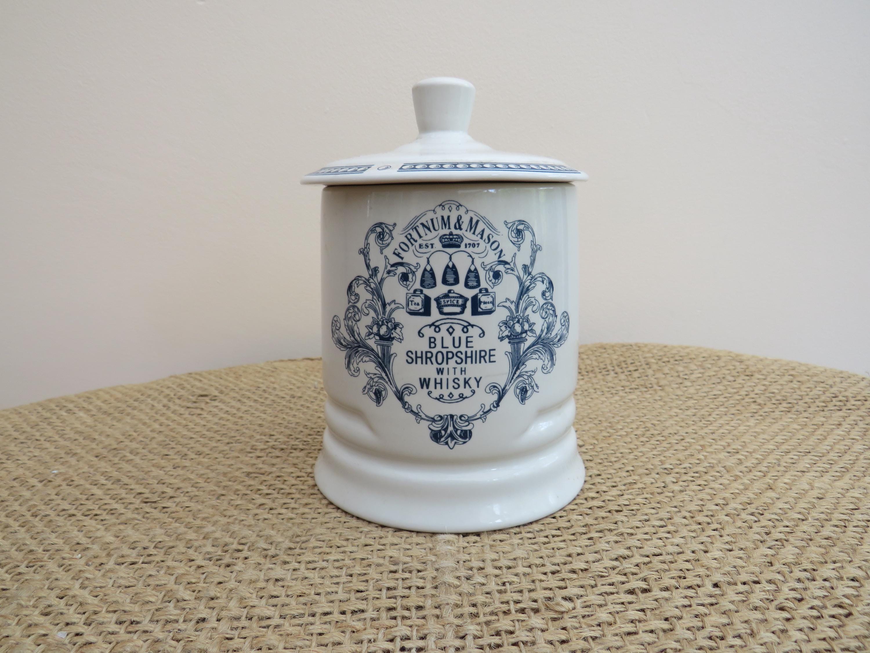 フォートナム&メイソン　STILTON 陶器製　容器　チーズポット　イギリス製 FORTNUM＆MASON チーズポット ブルースティルトン soracoya（空