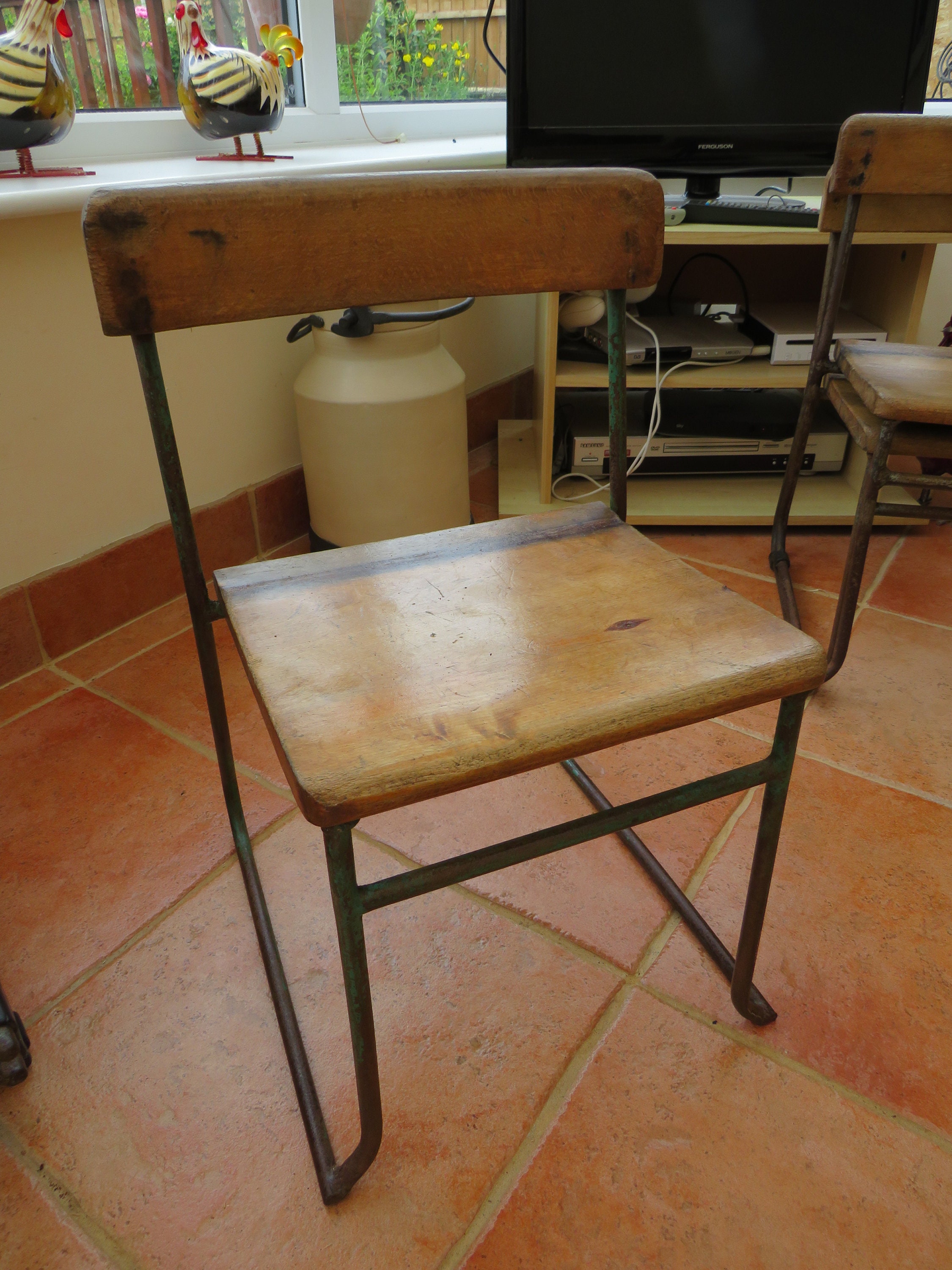 Solid Metal Beech Wood Infants Primary School Chair Circa Etsy