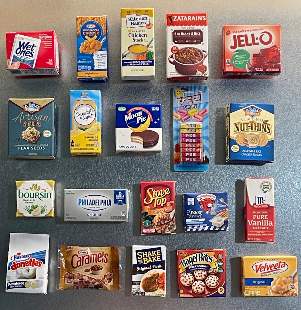 Set of 20 Mini Food Etsy