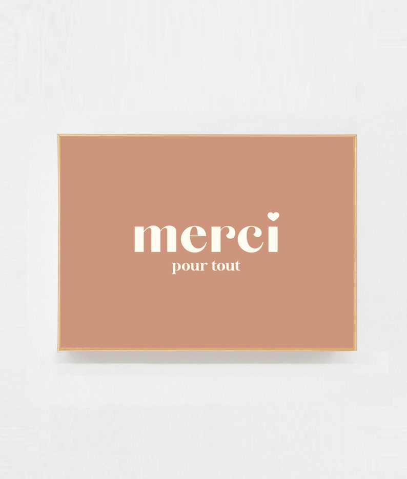 Carte postale Merci pour tout - remerciement image 1