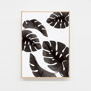 Carte postale Tropical black
