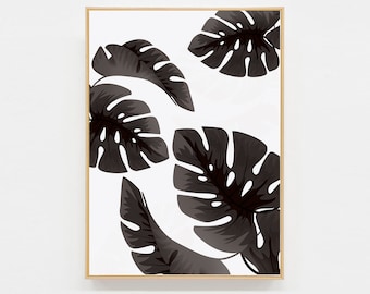 Cartolina nera tropicale