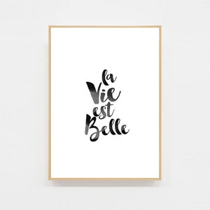 Carte postale à message La vie est belle