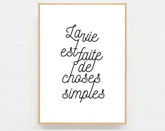 Postcard Life is made of simple things - white background version