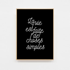 Carte postale La vie est faite de choses simples