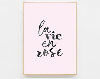 Carte postale La vie en rose