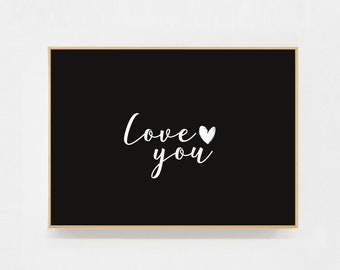 Love you postcard