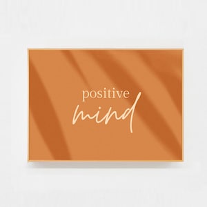 Carte postale Positive mind - message positif