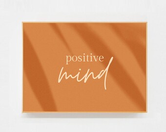 Positive mind postcard - positive message