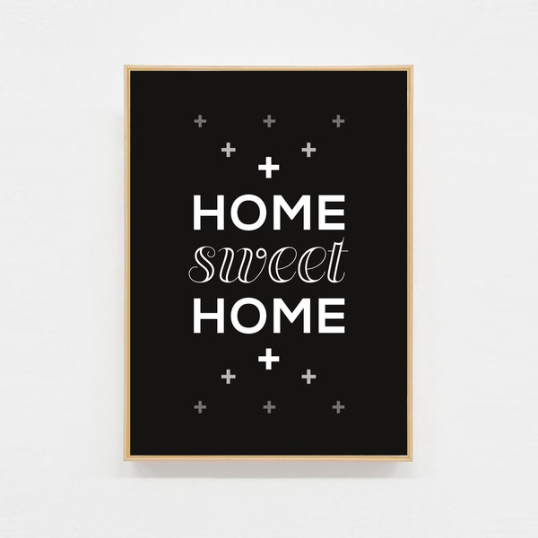 Carte postale Home sweet home - Format A6