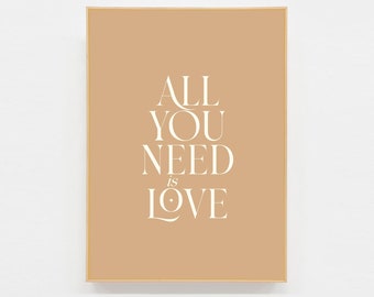 Carte postale All you need is love