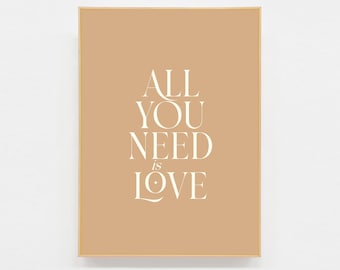 Postcard All you need is love
