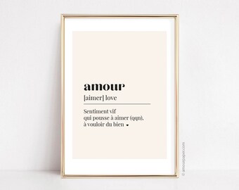 Affiche Amour à imprimer