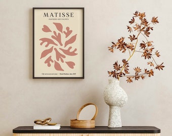 Affiche tendance Matisse papiers à découpés à imprimer