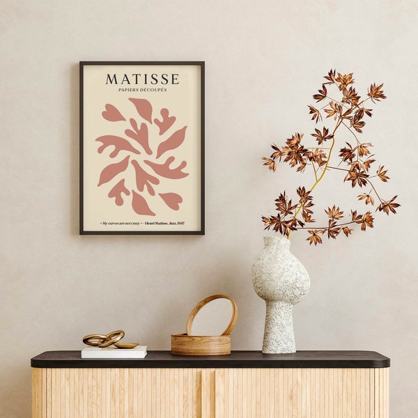 Affiche tendance Matisse papiers à découpés à imprimer