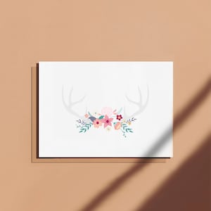 Carte postale Bois de cerf