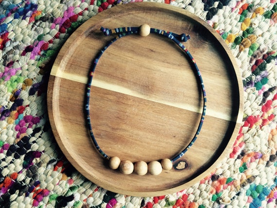 organic wooden teething necklace