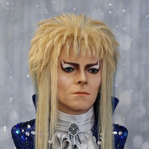 Lifesize David Bowie Bust, Character of Jareth in the movie Labyrinth. A Realistic Figure of the Goblin King. Prop