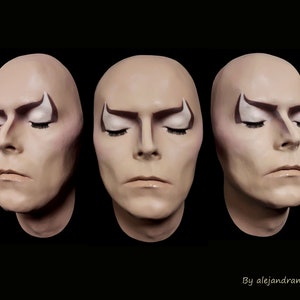 David Bowie Jareth Life cast face, Labyrinth movie, Goblin king