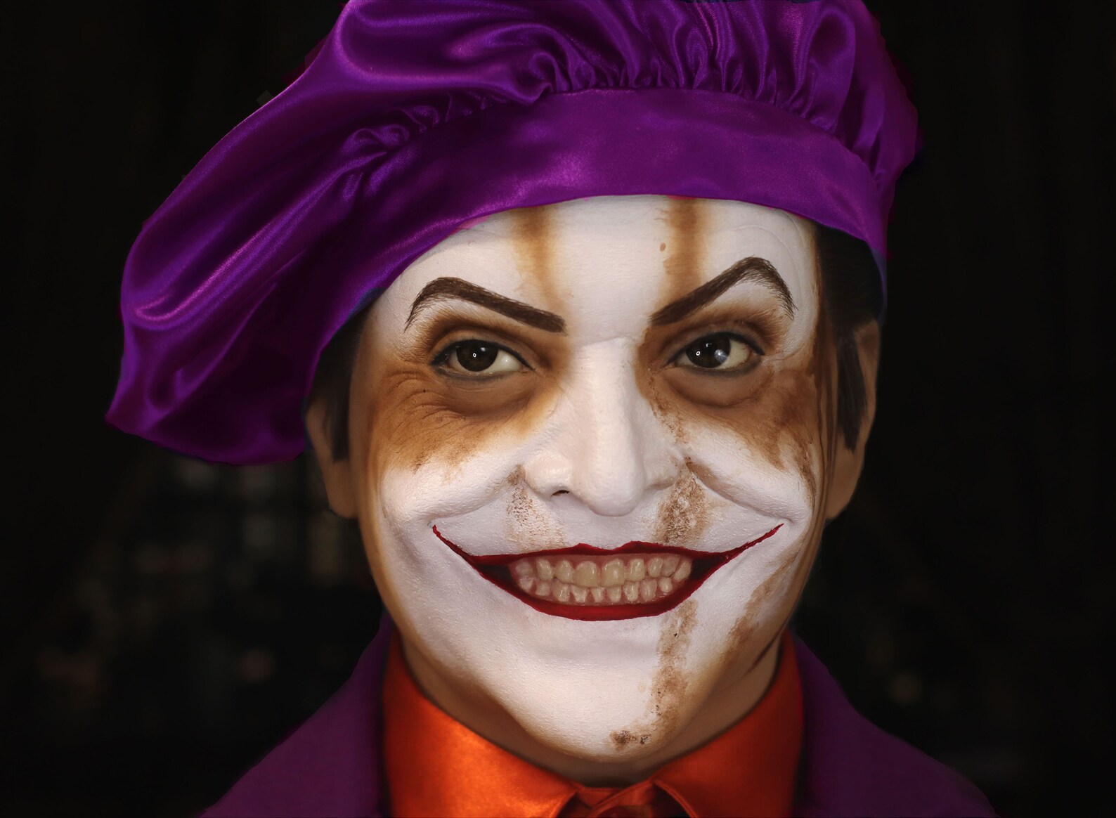 The Joker Lifesize Bust Jack Nicholson Batman Sculpt Head Mask Etsy