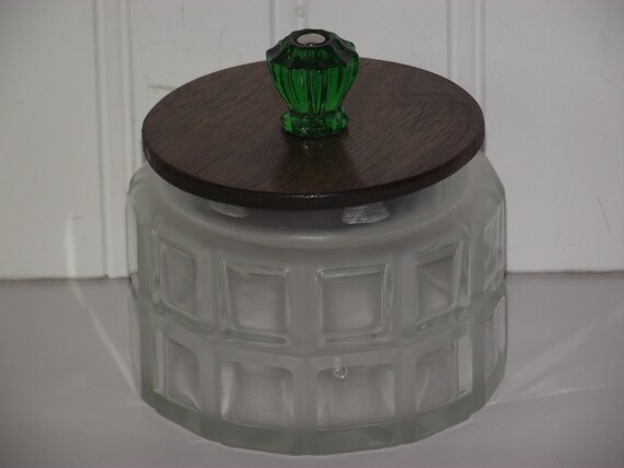 A Vintage Stylish Dresser Jar With A Large And Small Air Etsy