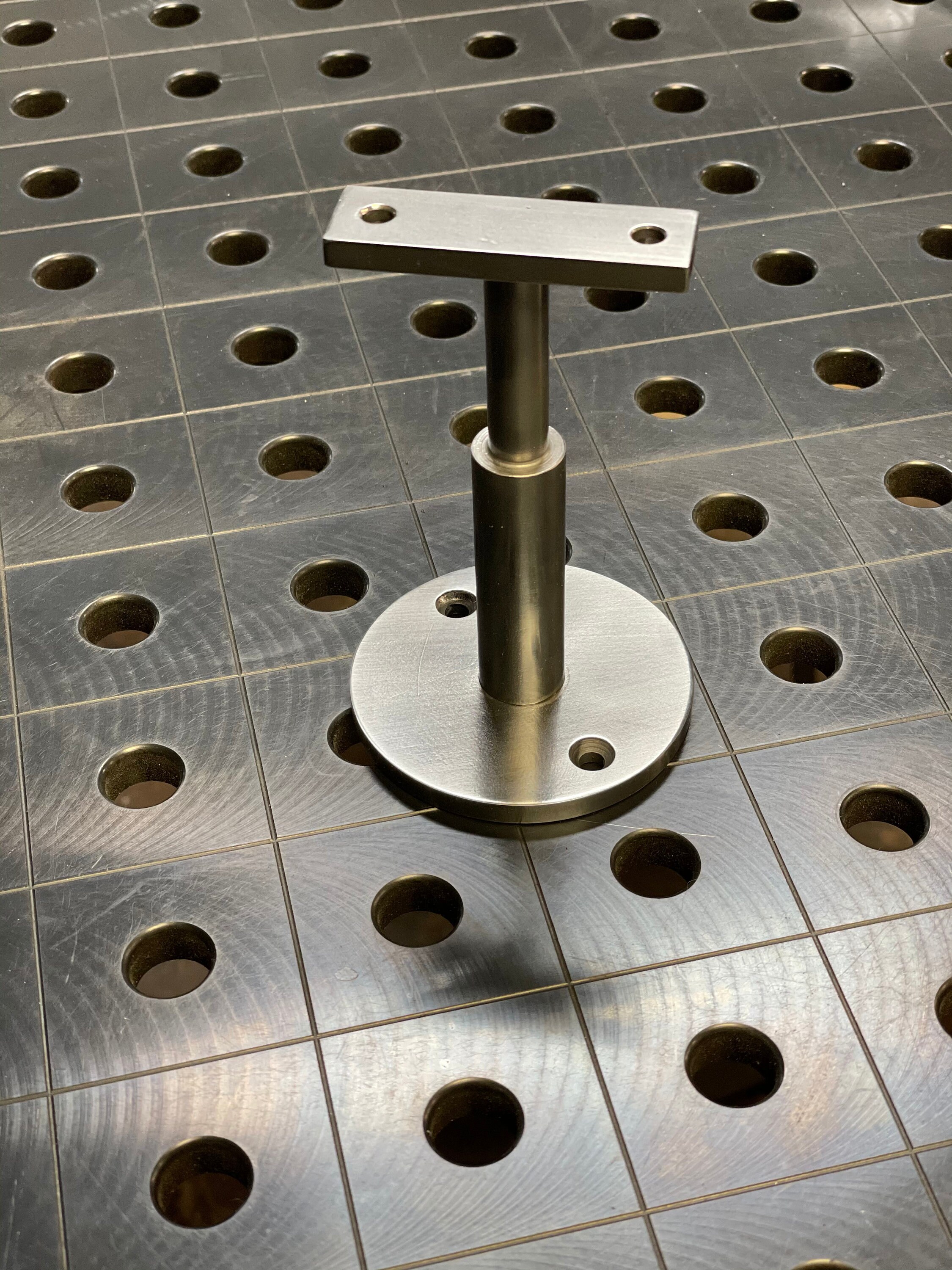 Adjustable Modern Round Steel Handrail Bracketmetal Bracket Etsy