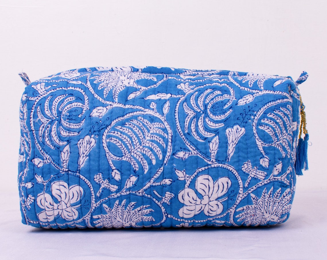 Set of 3 Makeup Bag Cotton Toilet Bag Toiletry Bags - Etsy
