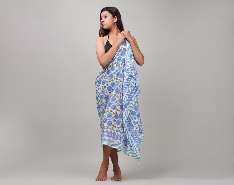 blue sarong