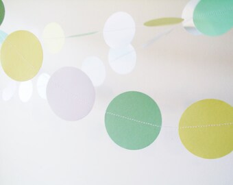mint yellow garland etsy