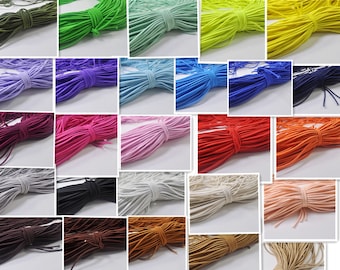 5 Yards 2mm Colorful Round Hair Elastic Rope High-Quantity Elastic Rubber Band Elastic Line DIY Sewing Accessories Elastic Cord,Burgundy Red,2mm