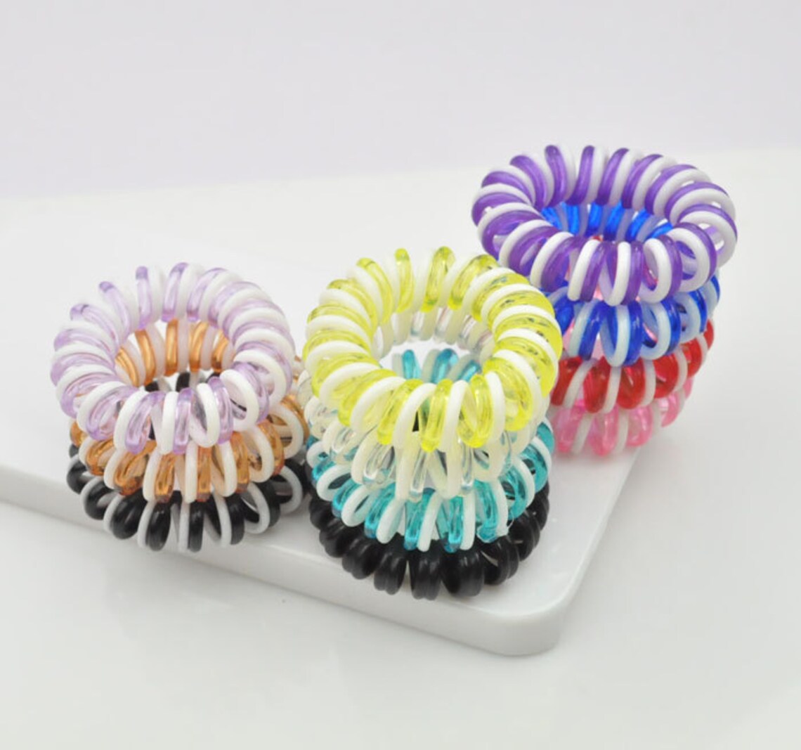 Telephone Cord Hair Tie elastic hair tiesponytail Etsy