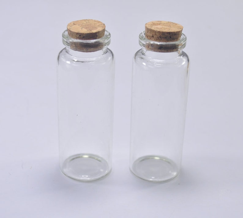 40ml bottles,50pcs clear glass bottles with corks 80x30mm