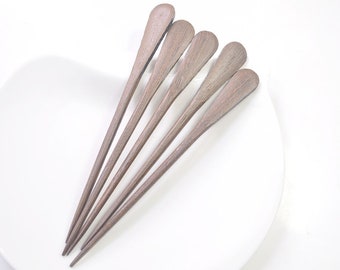 8Pcs 6" long Brown Wooden Hair Stick, Wood Hair Stick,Hair Pin.