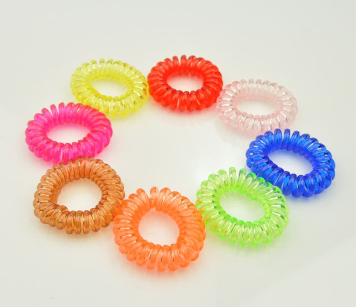 Telephone Cord Hair Tie elastic hair tiesponytail Etsy