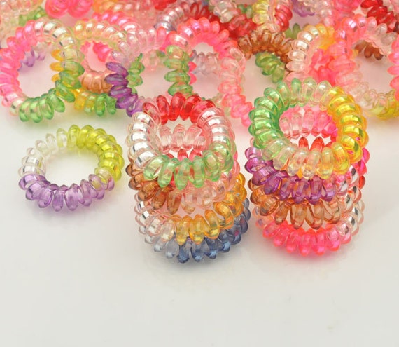 Telephone Cord Hair Tie Elastic Hair Tiesponytail Etsy