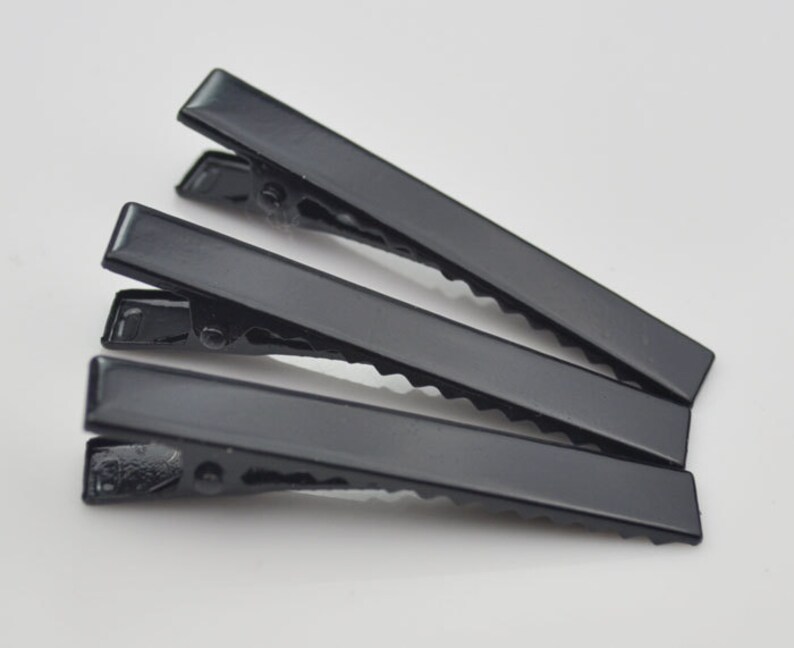 56mm 10pc FlatTop Metal Alligator Hair Clips with Teeth Hair Etsy
