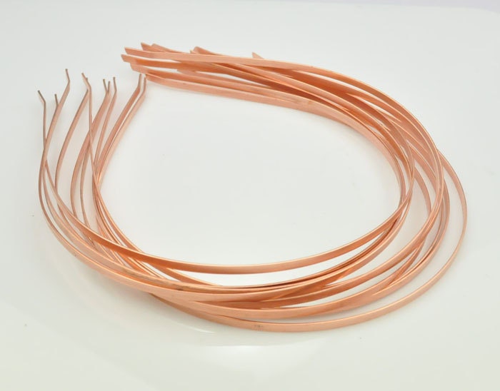 50pcs Metal Headbands 3mm1/8 inch Copper Plated with bent Etsy