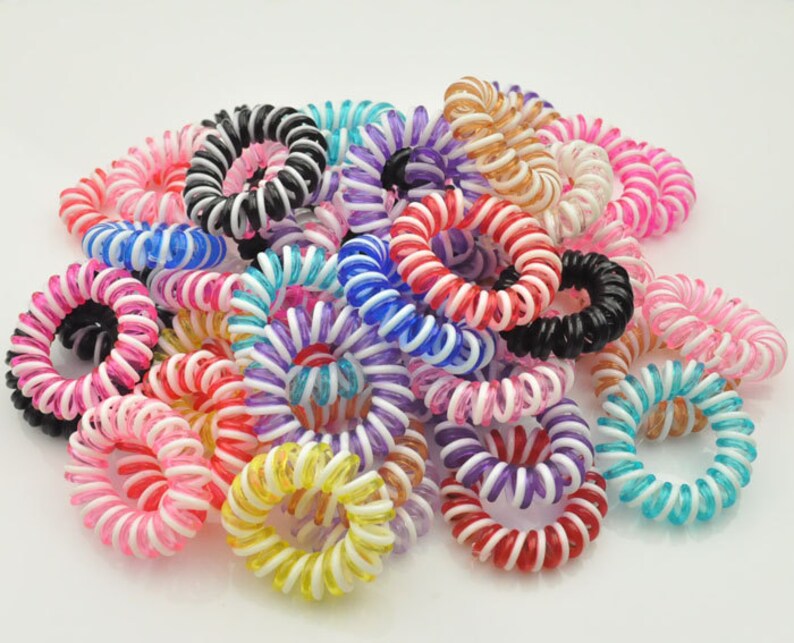 Telephone Cord Hair Tie elastic hair tiesponytail Etsy