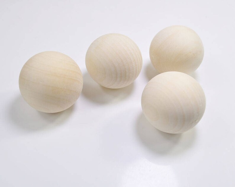 10pcs Large Round wood ballUnfinished Round Wooden Balls for Etsy