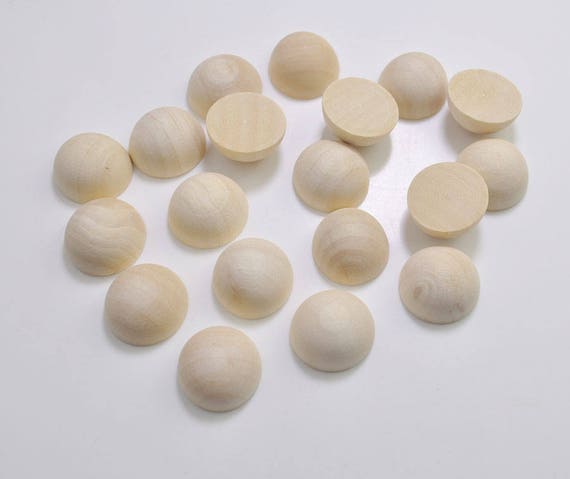 50 X 20mm Halbkugel Holz Perle Unfertigen Rund Cabochon Etsy