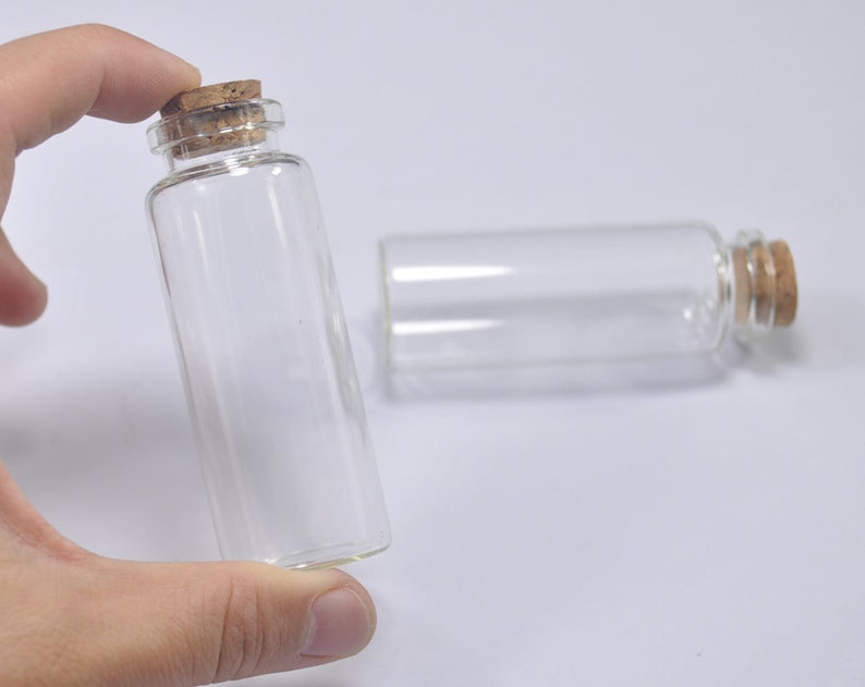 40ml bottles,50pcs clear glass bottles with corks 80x30mm