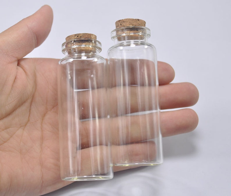 40ml bottles,50pcs clear glass bottles with corks 80x30mm