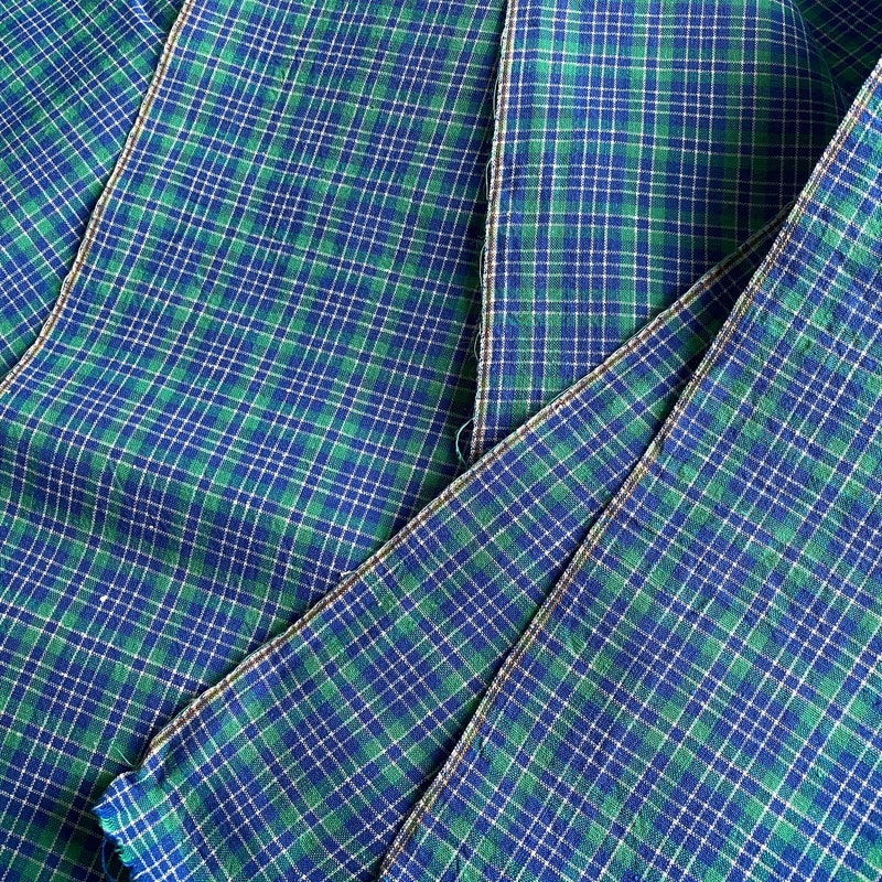 Checked Linen Fabric - Etsy