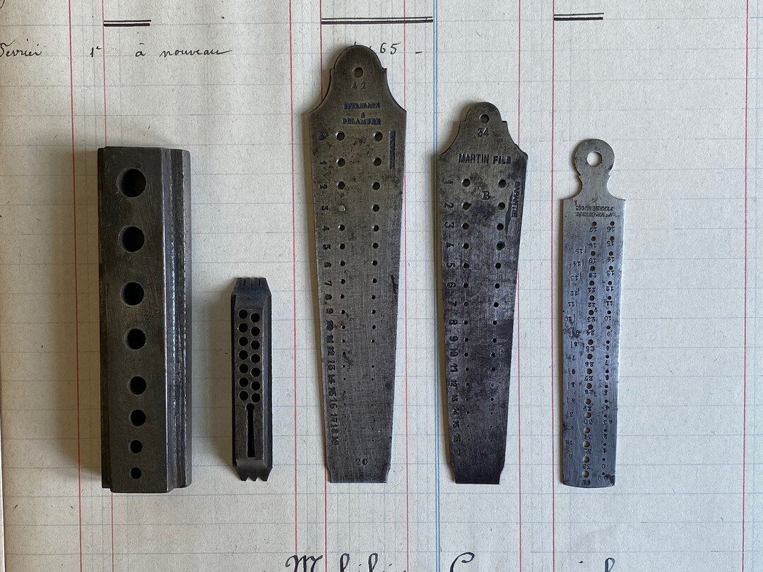 Vintage French Watch Maker's Anvils and Gauges, Watch Maker's, Mender's