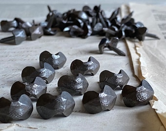 Vintage French upholstery tacks, upholstery nails, decorative nails